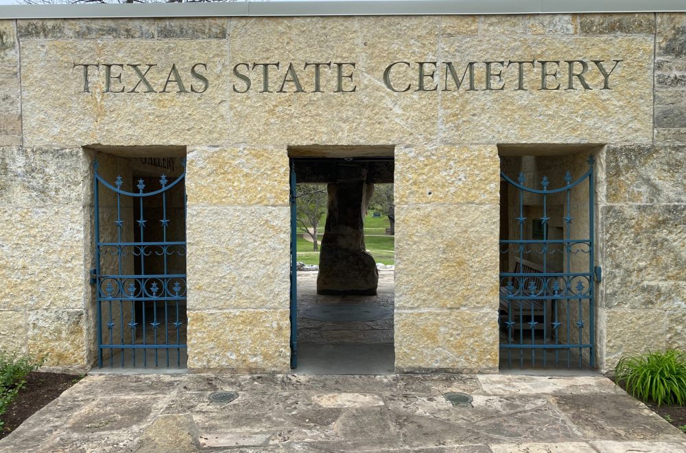 Austin Texas State Cemetary entrance