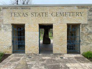Austin Texas State Cemetary entrance