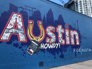 Austin painted wall mural Austin Texas