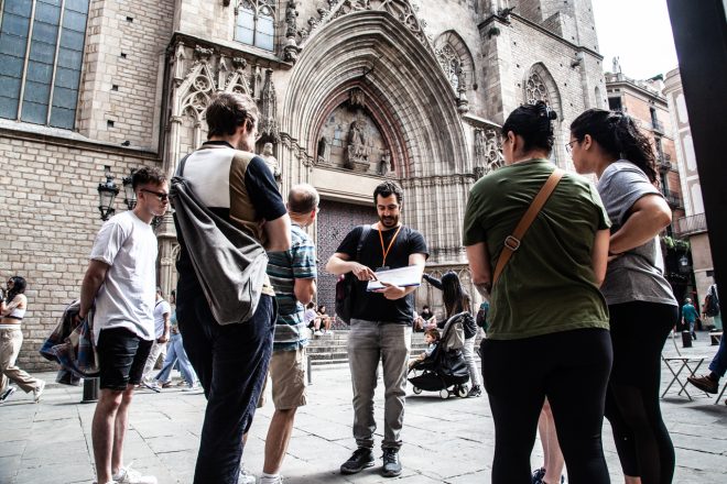 Showing Santa Maria del Mar on Ancient markets tour