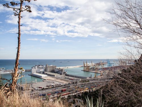 View from Montjuic in Barcelona