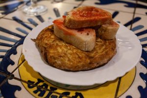 tomato bread and tortilla
