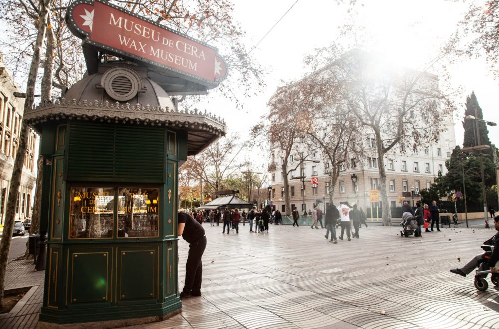 The wax museum guichet at La Rambla