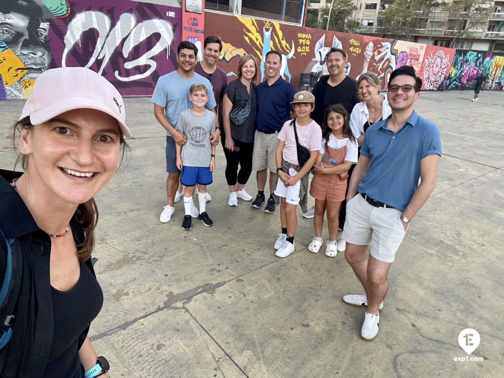 Group photo Raval Walking Tour on 3 July 2023 with Maria