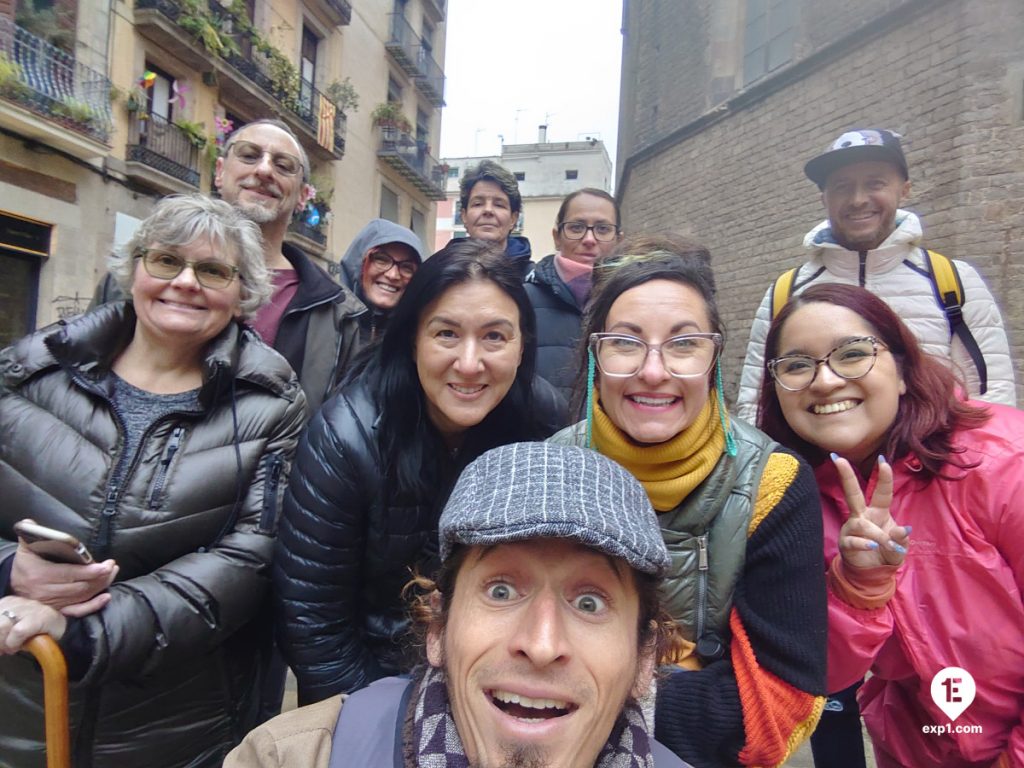 Group photo Picasso in Barcelona Walking Tour on Jan 19, 2024 with Nicholas