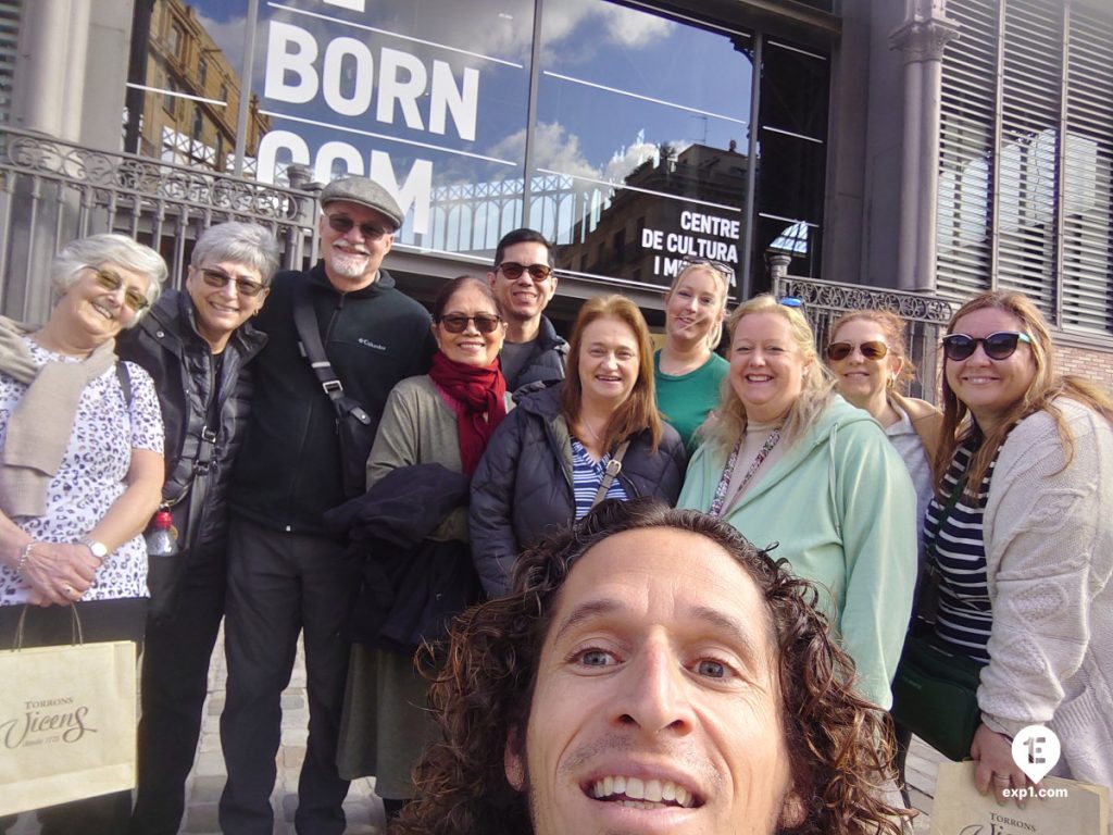 Group photo Barcelona Ancient Markets Walking Tour on Feb 13, 2024 with Nicholas