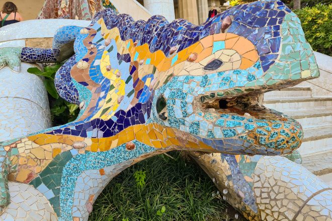 lizard in park guell