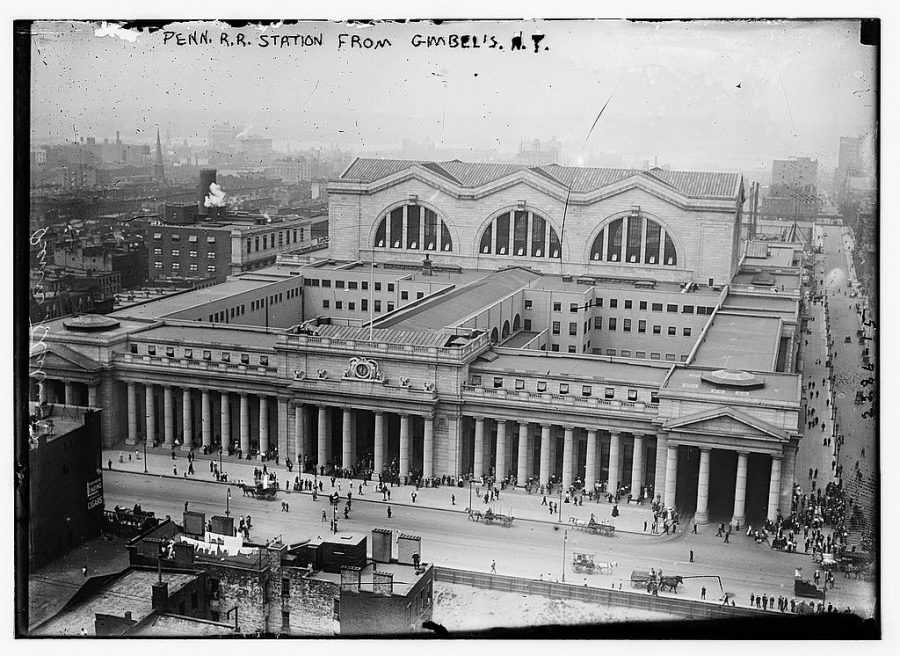 Pennsylvania Station from Gimbel's in 1911 [between ca. 1910 and ca. 1915]