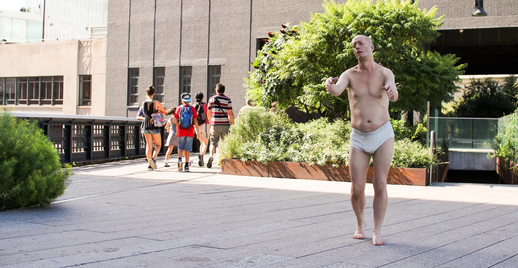 The Sleepwalker is a sculpture on the High Line