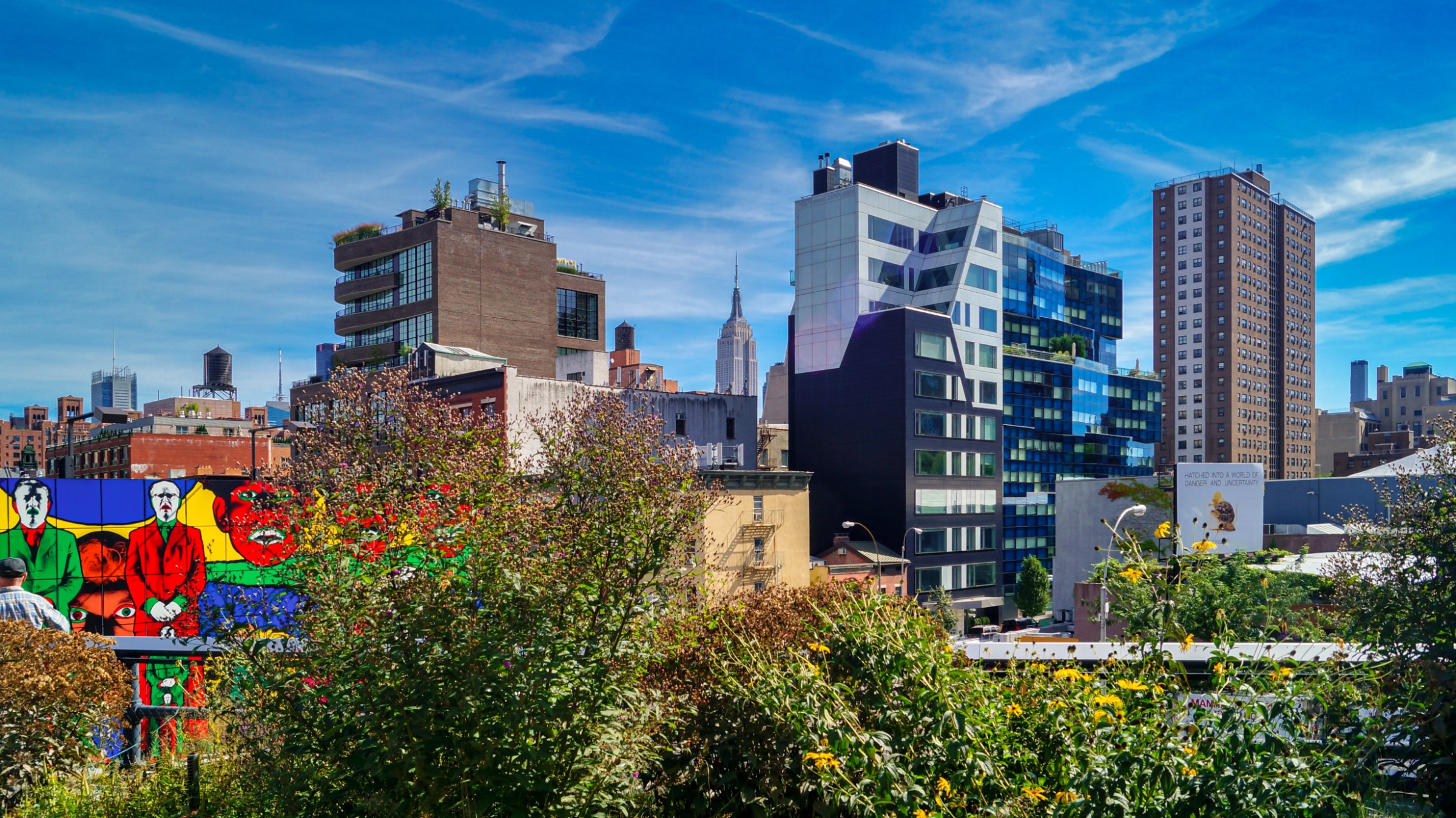 The High Line features many public art displays