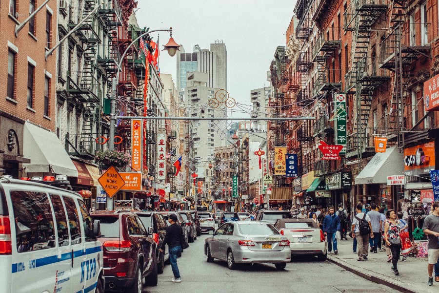 Canal Street in New York City - Abroadcast