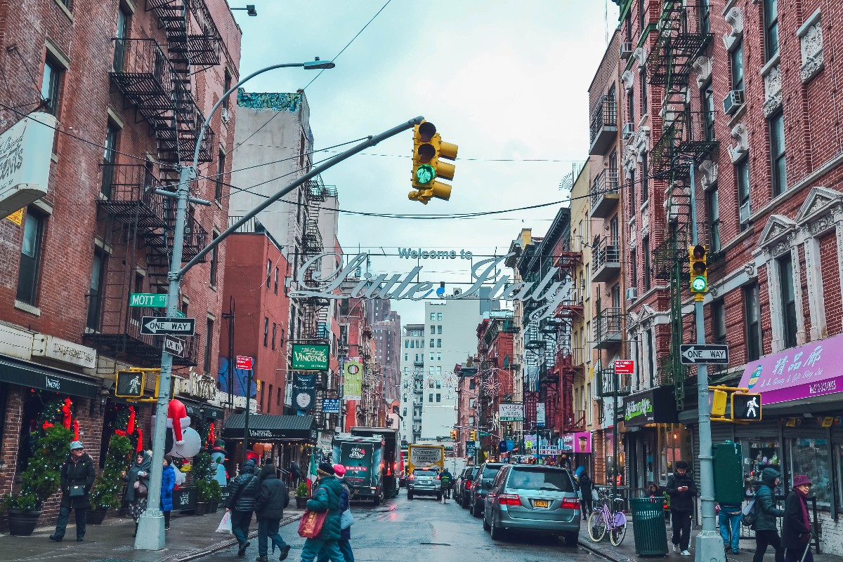 Little Italy, right next to Chinatown in New York City