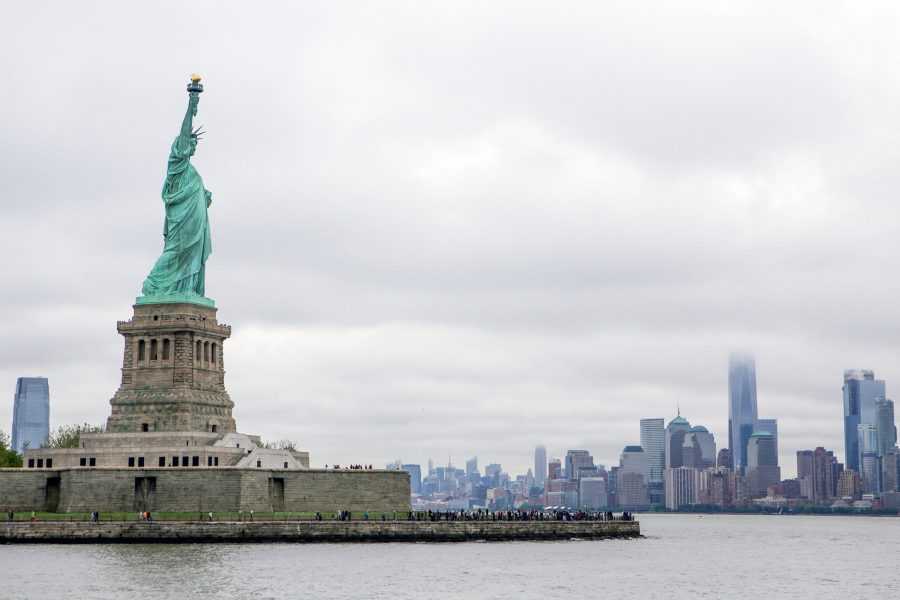 statue of liberty as seen from the ferry