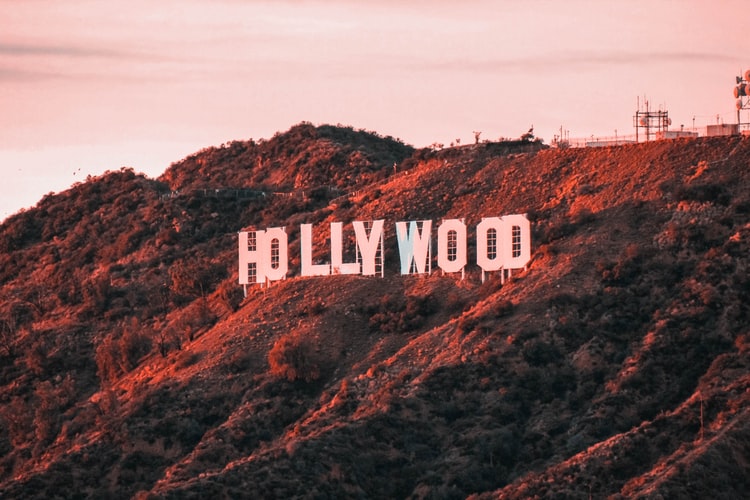 Hollywood sign sunset