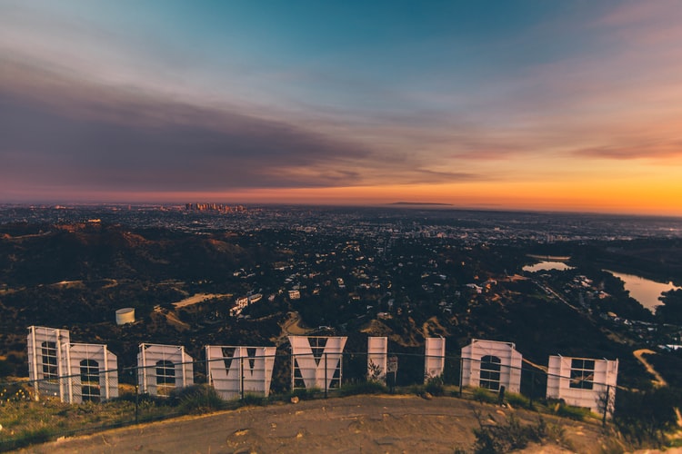 Hollywood sign back