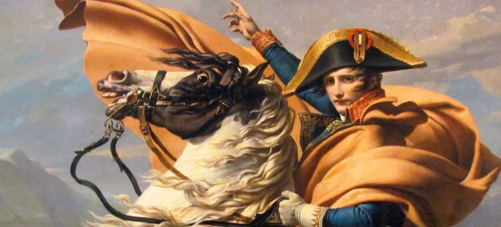 vintage painting of man on a horse