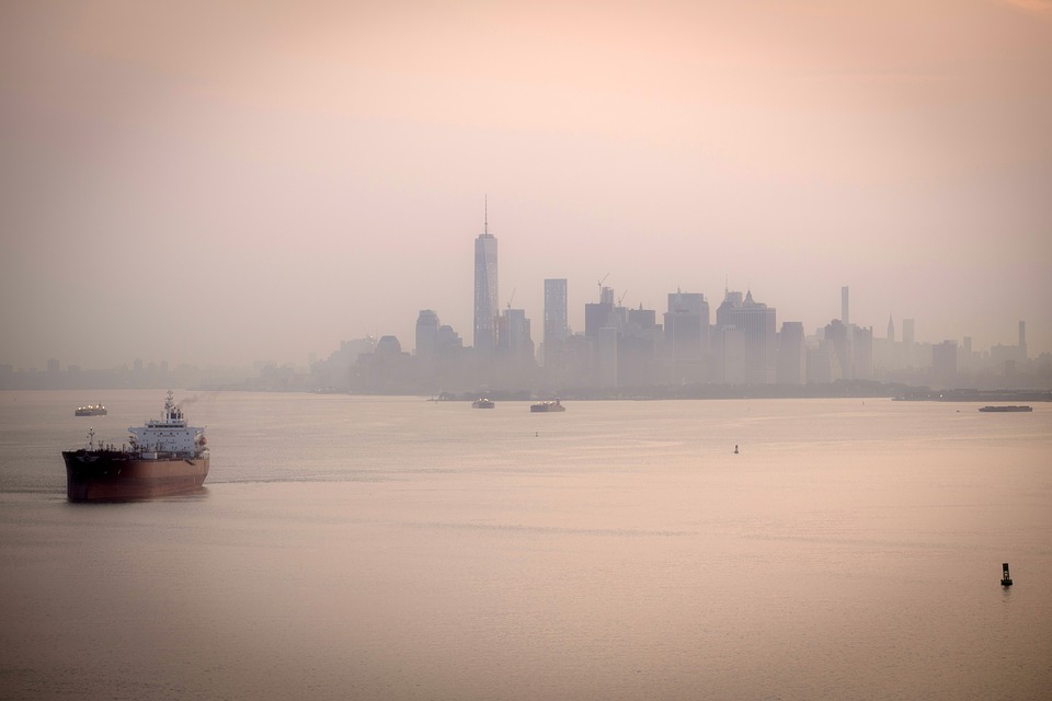 Manhattan as seen from New York Harbor