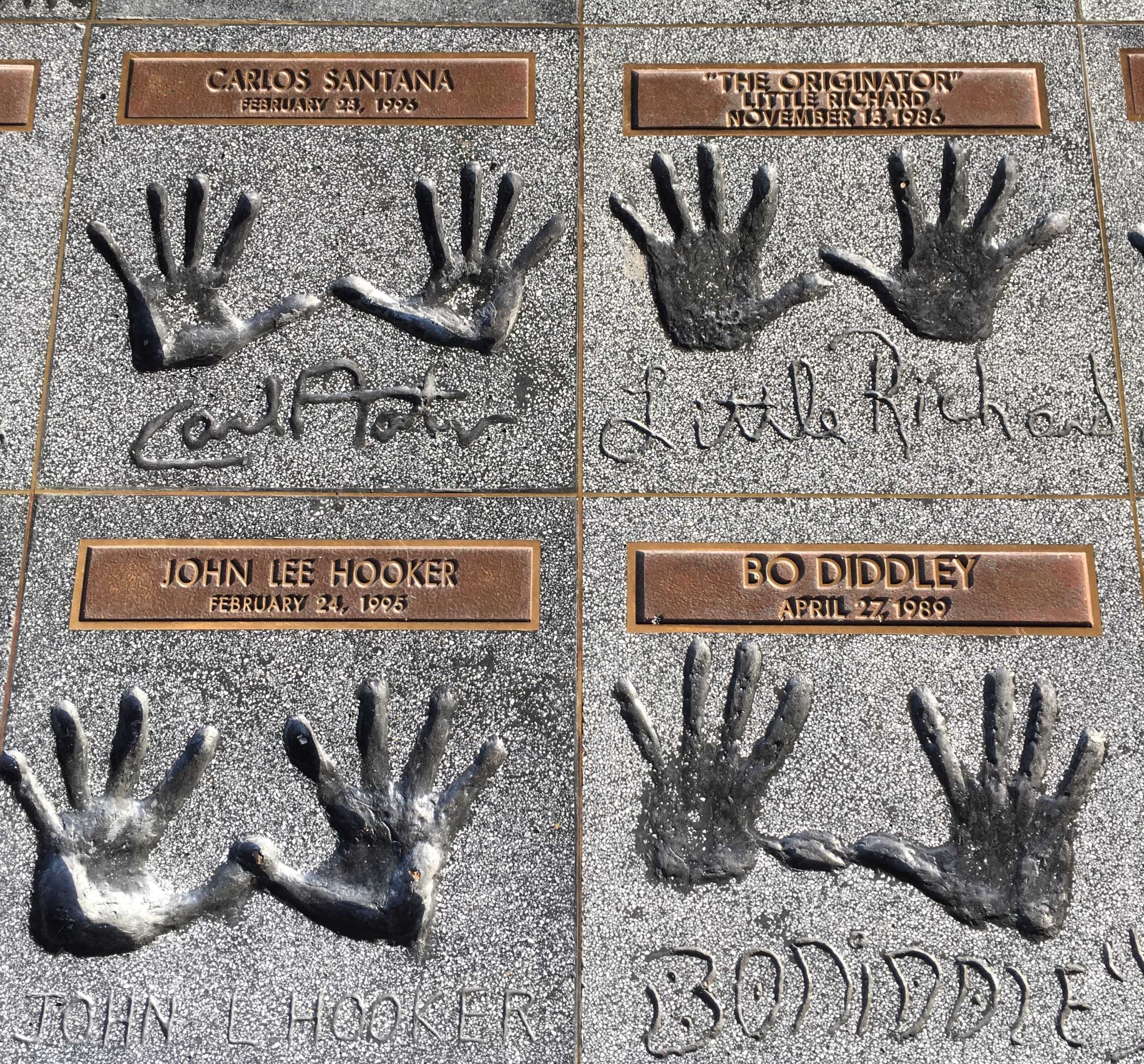 4 Hand Prints in Concrete