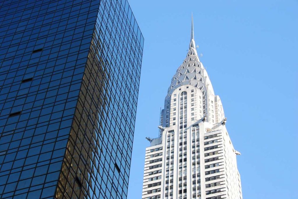 Tall Building with spire on top