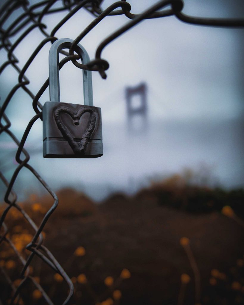 lock on fence