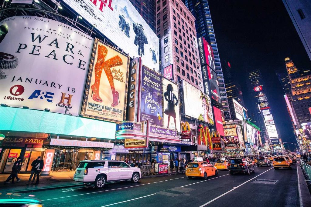 Broadway in New York City, Times Square