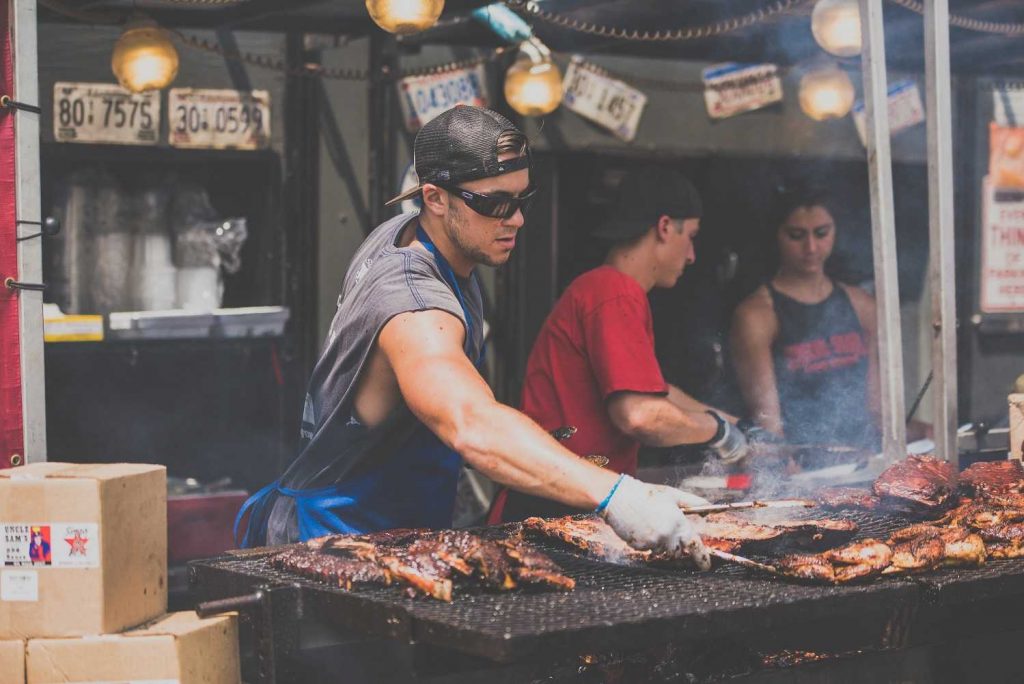 Outdoor barbecue spot in Dallas, Texas