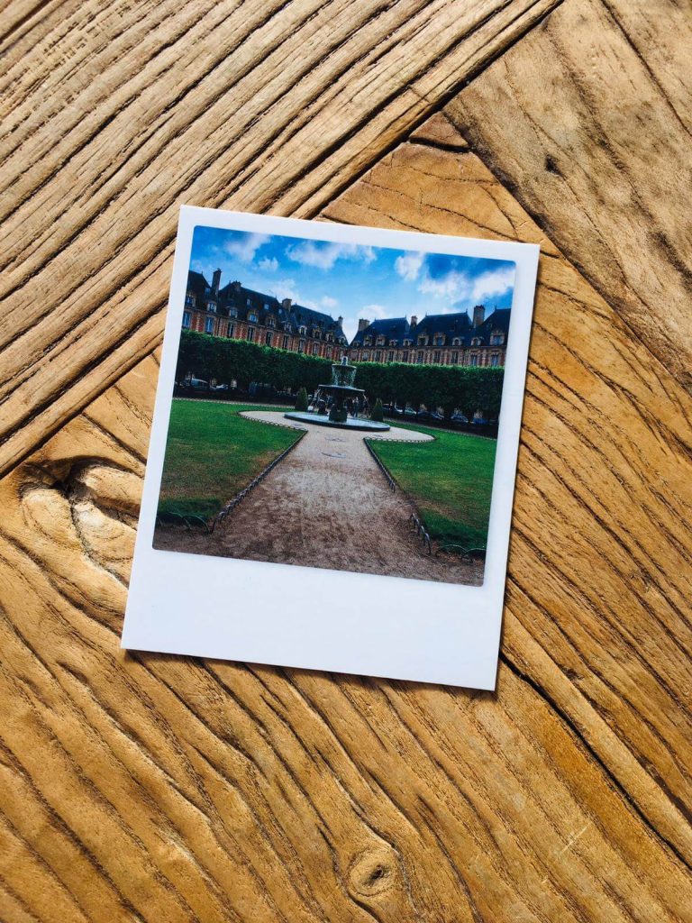 picture of a postcard of Place ace des Voges