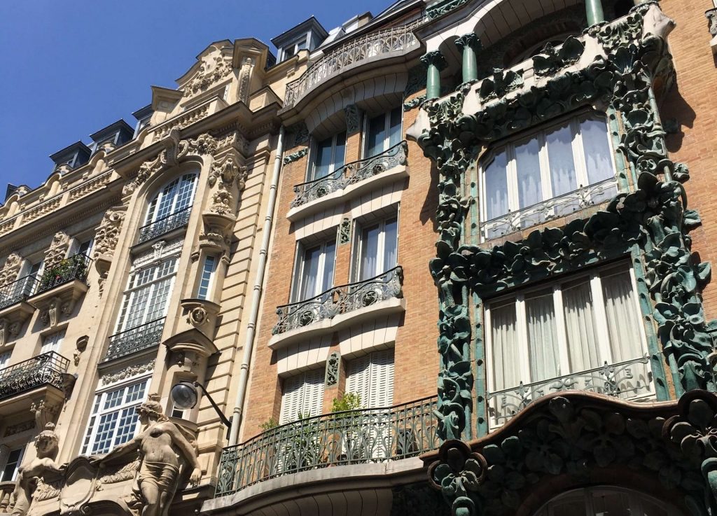 Parisian balcony in the 10th arrondissement in Paris