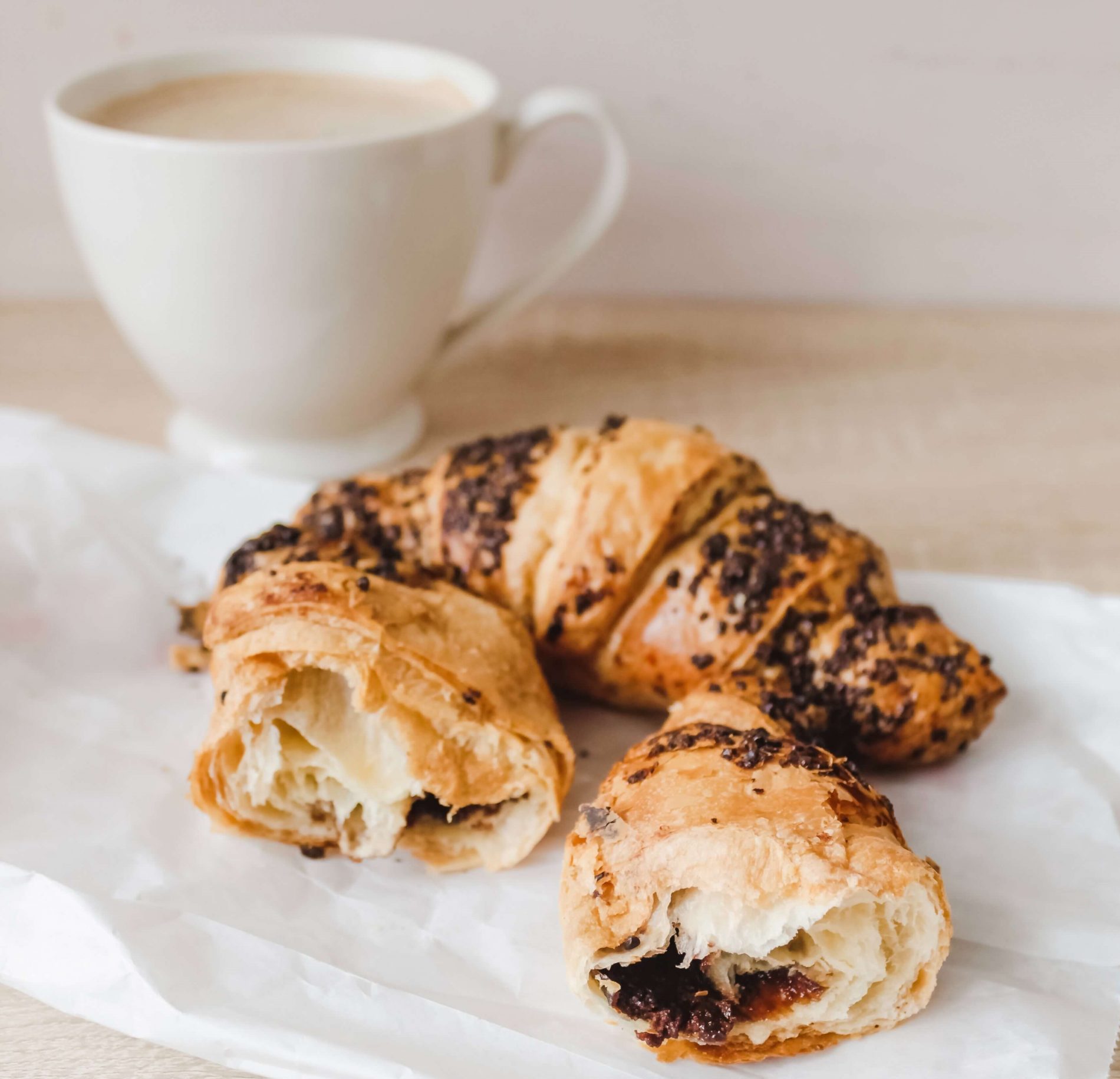 Croissants and coffee