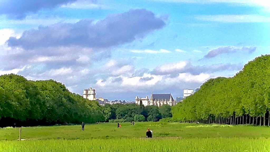 View of chateau from Bois de Vincennes