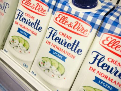 Small cartons of French heavy cream