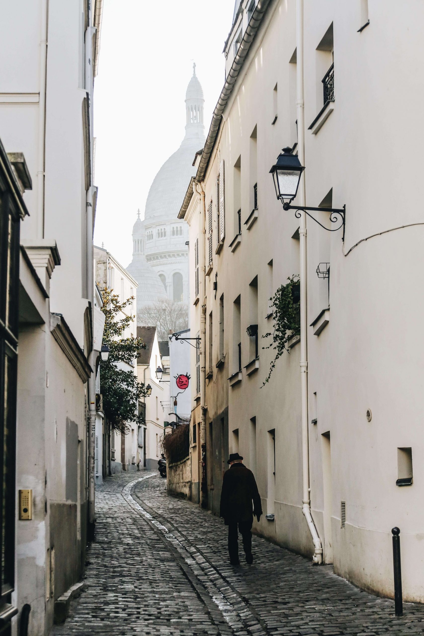 Winding streets in Montmartre