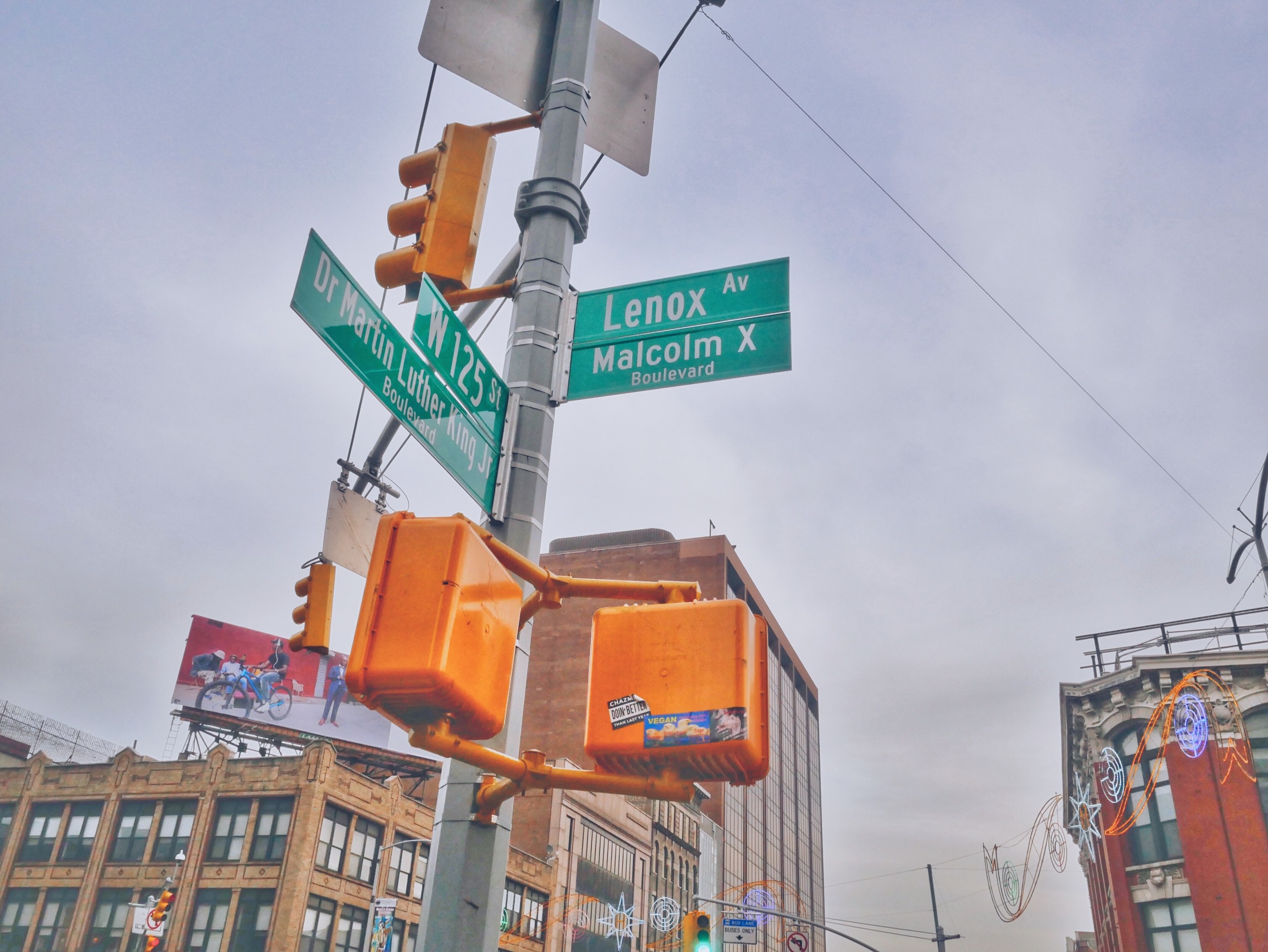 The Corner of 125th Street and Malcolm X Blvd in Harlem