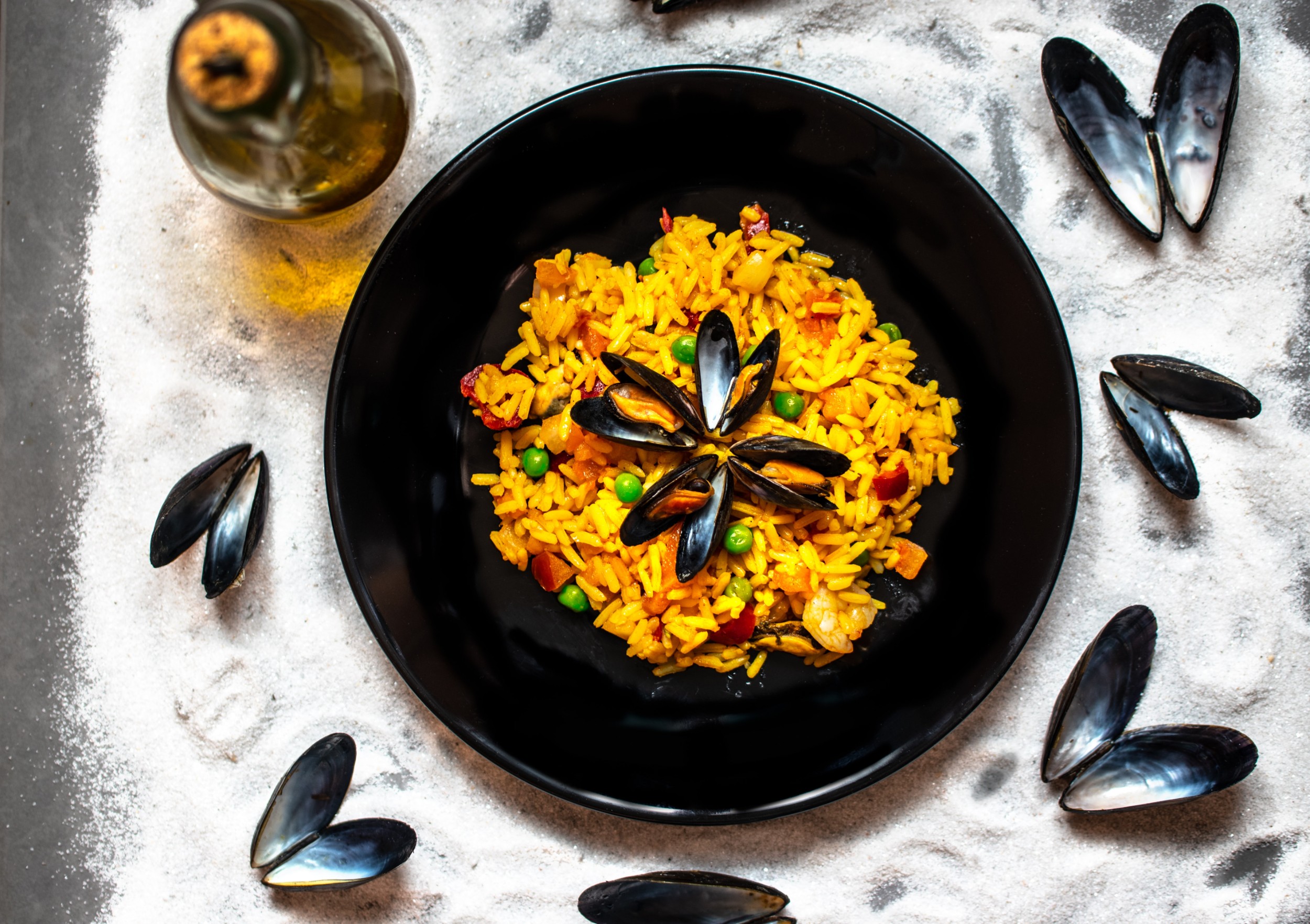 An authentic Spanish paella 