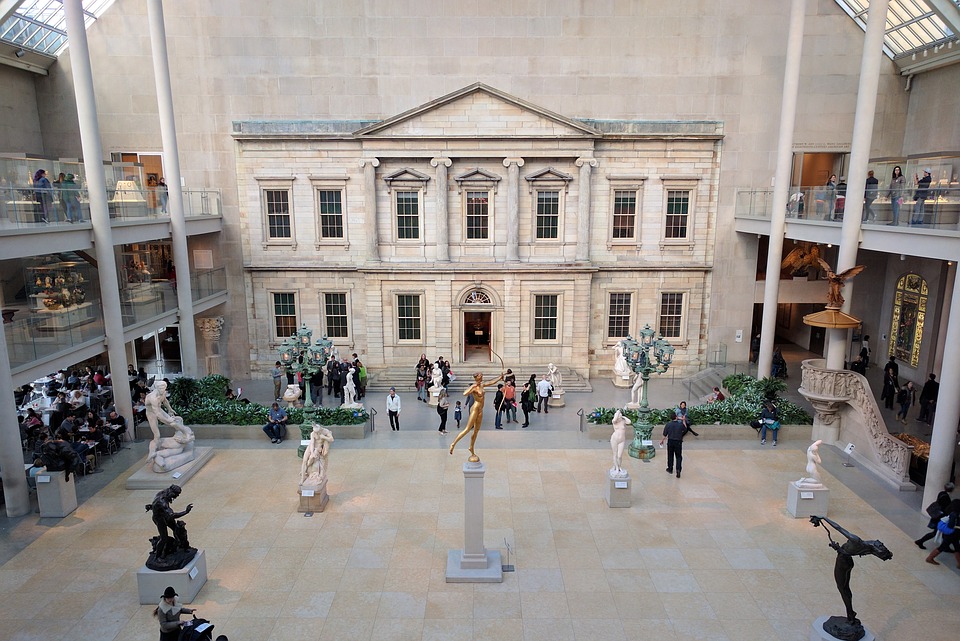 An atrium at the Metropolitan Museum of Art