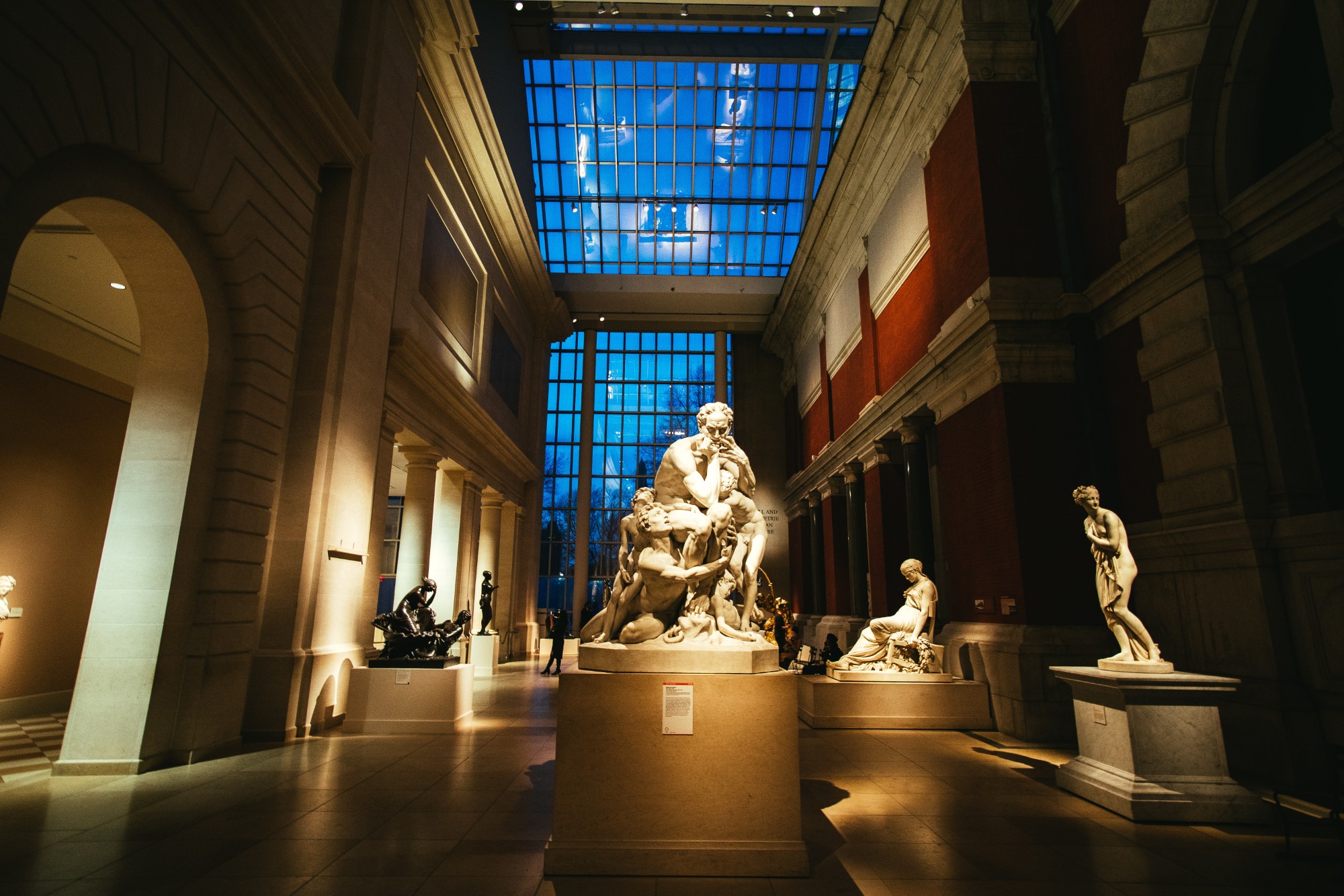 Statues in the Greek wing at the Met