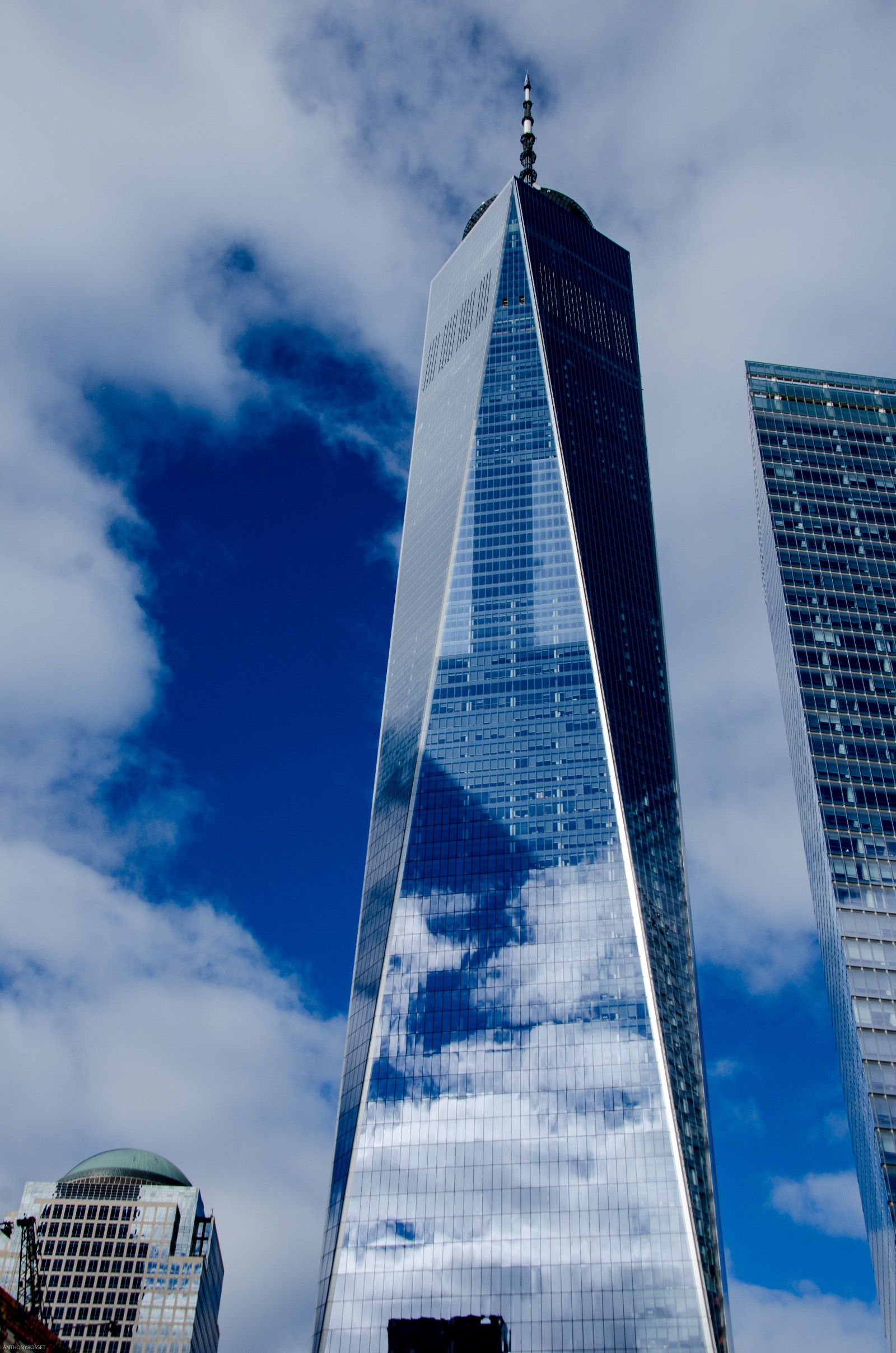One World Observatory as seen from the ground