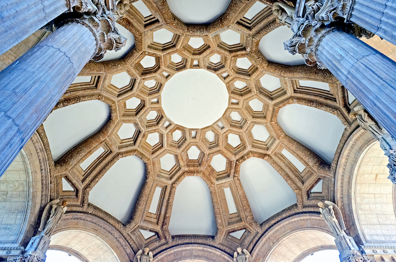 Palace of Fine Arts ceiling, San Francisco