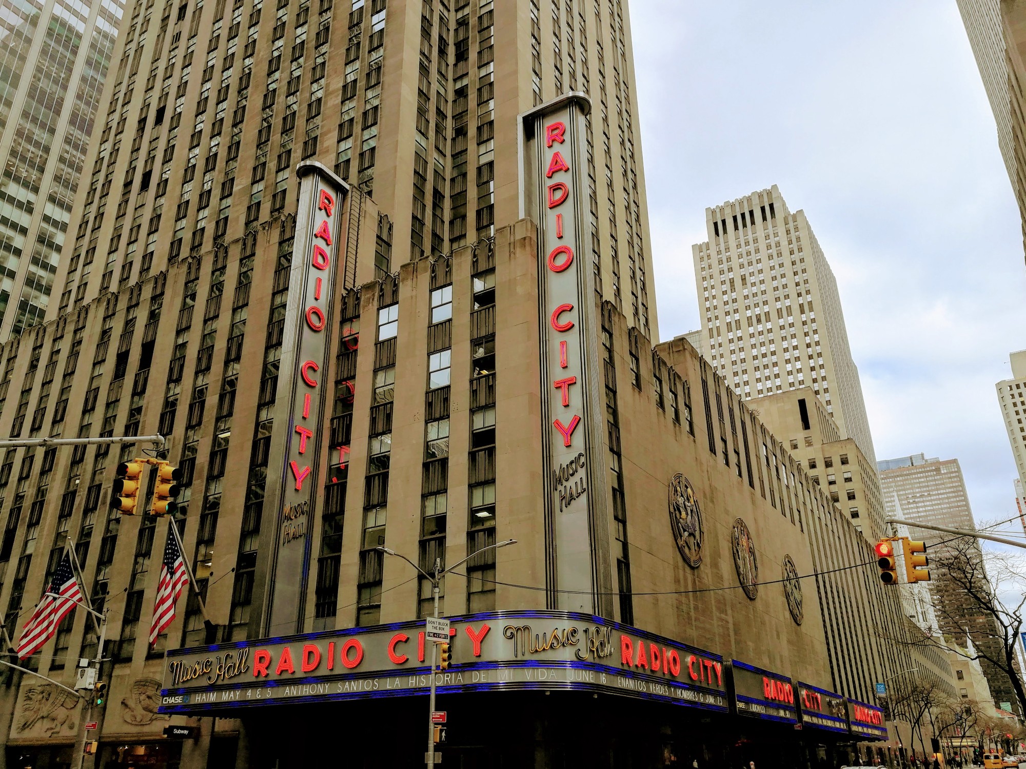 Radio City Music Hall seen from 6th Avenue