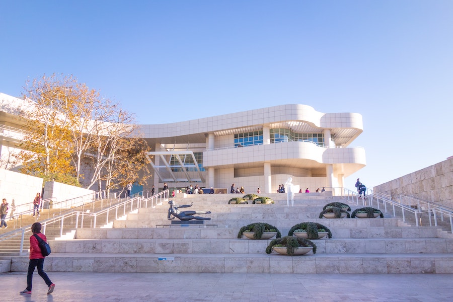 The Getty Center exterior of building in LA