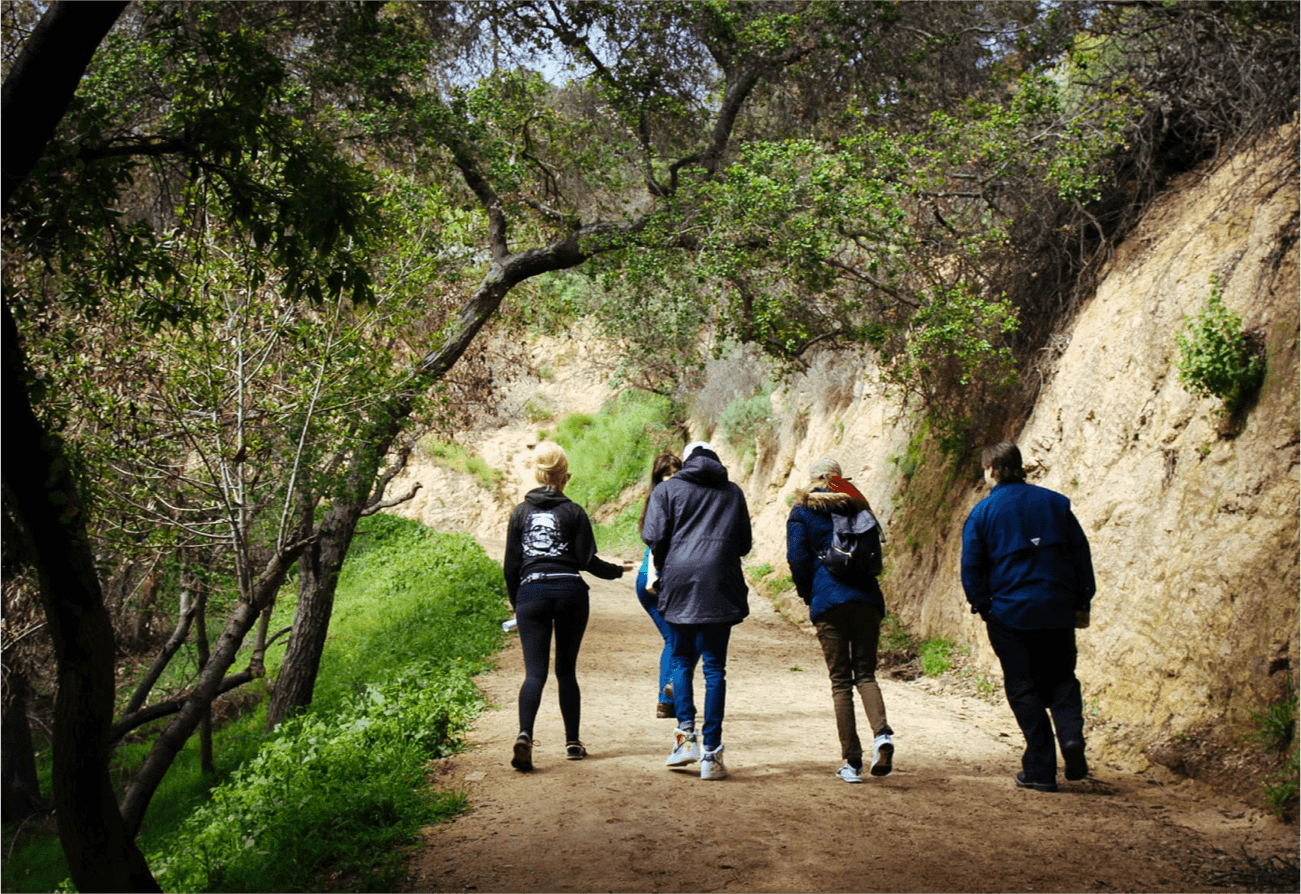 Hikers in Griffith park