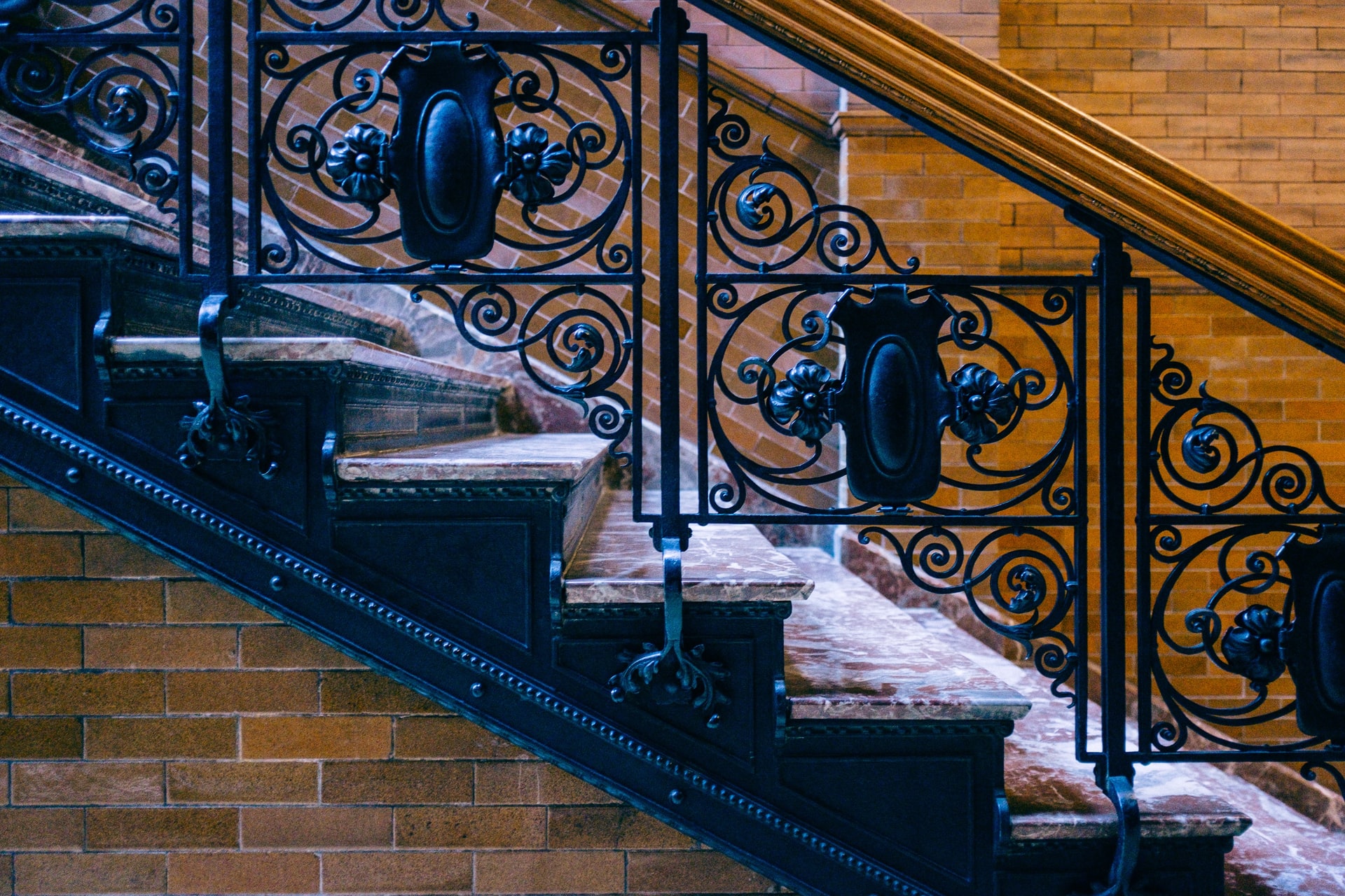 Bradbury Building detailing on staircase