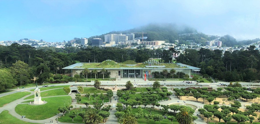 California Academy of Sciences aerial view