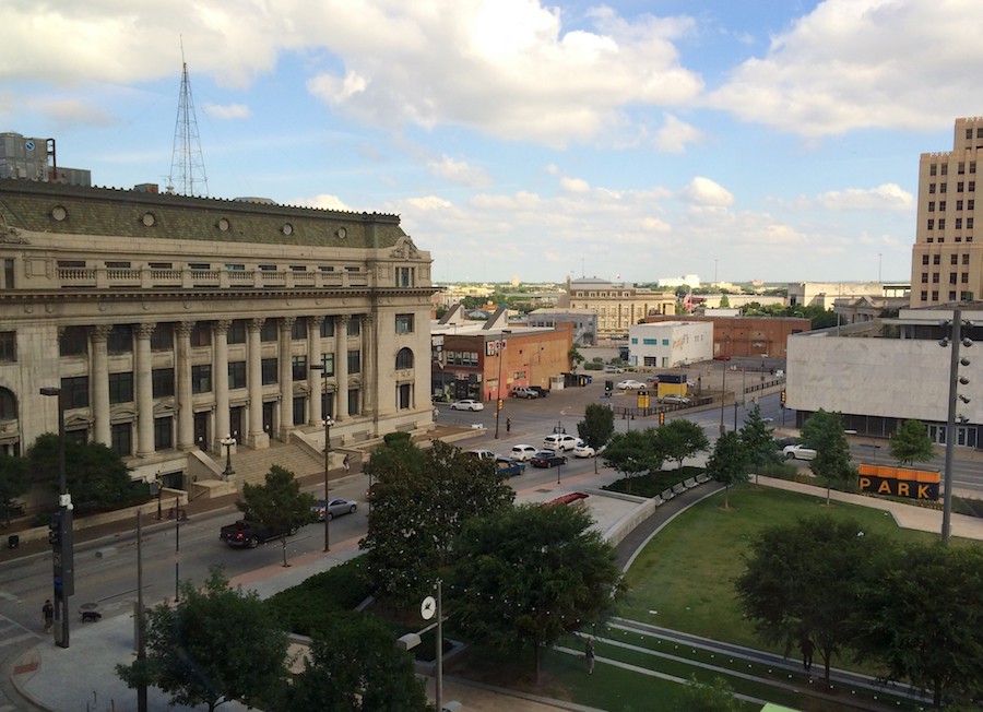 Downtown Dallas historic buildings near Dealey Plaza