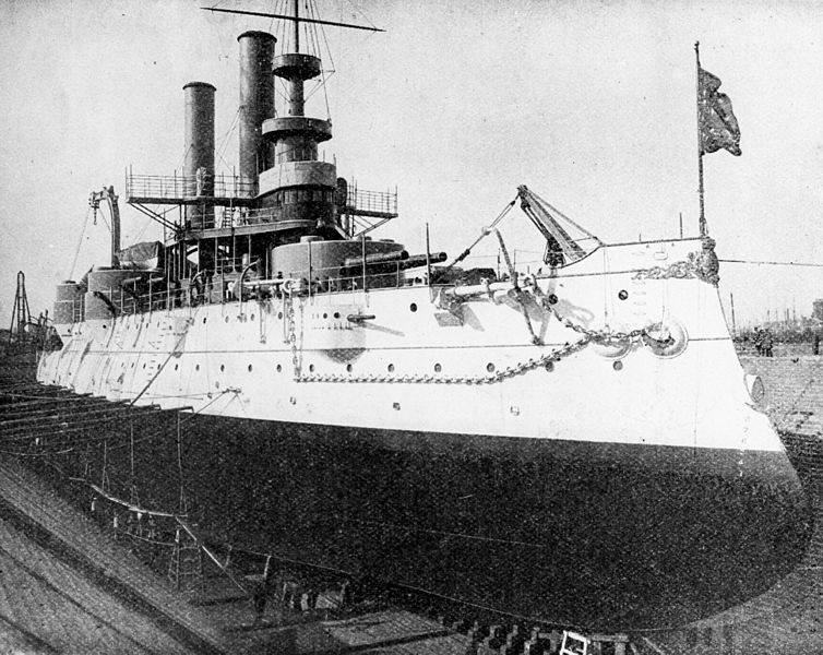 Historic photo of the USS Iowa