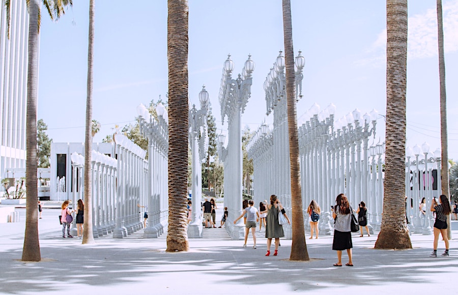 LACMA outdoor installation in Los Angeles