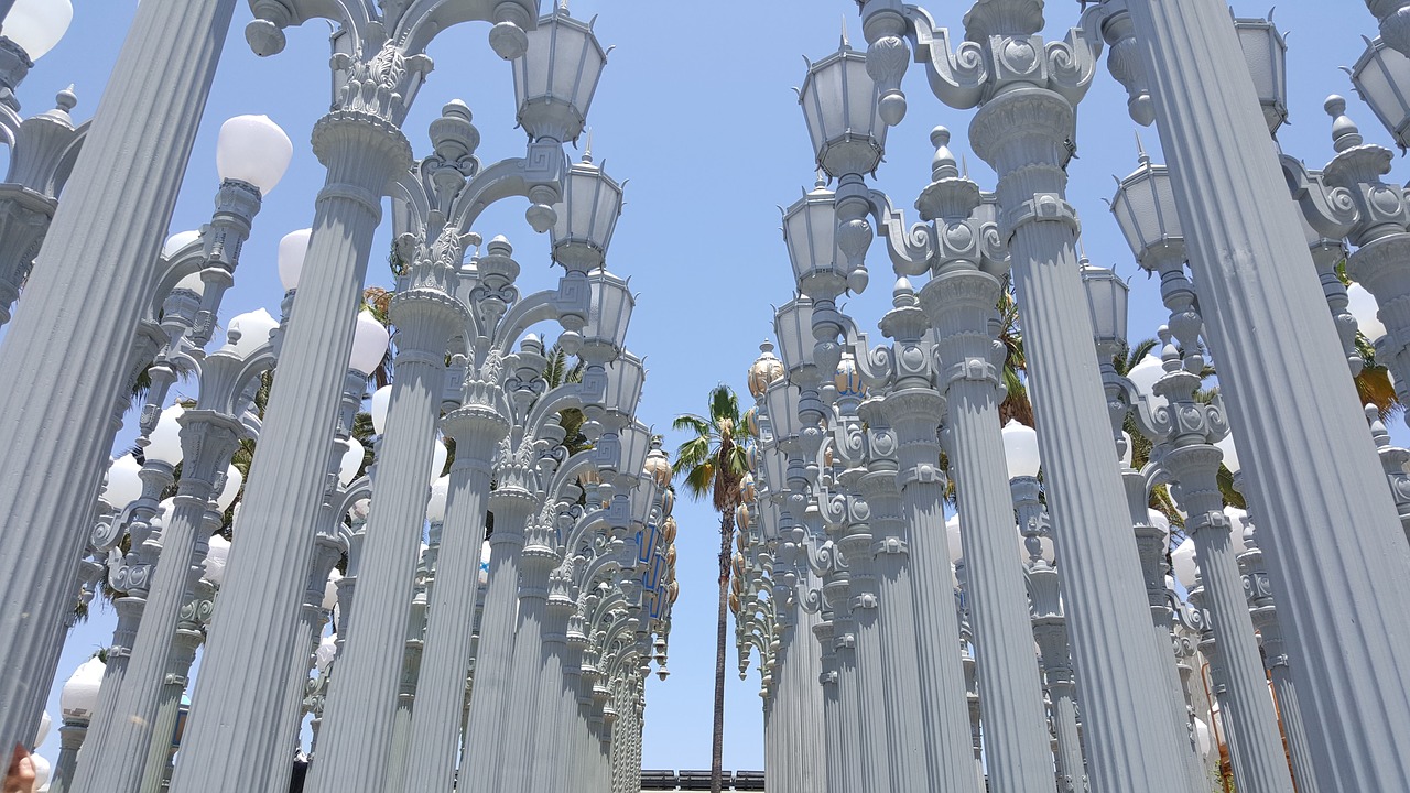 Lights installation at LA museum of art
