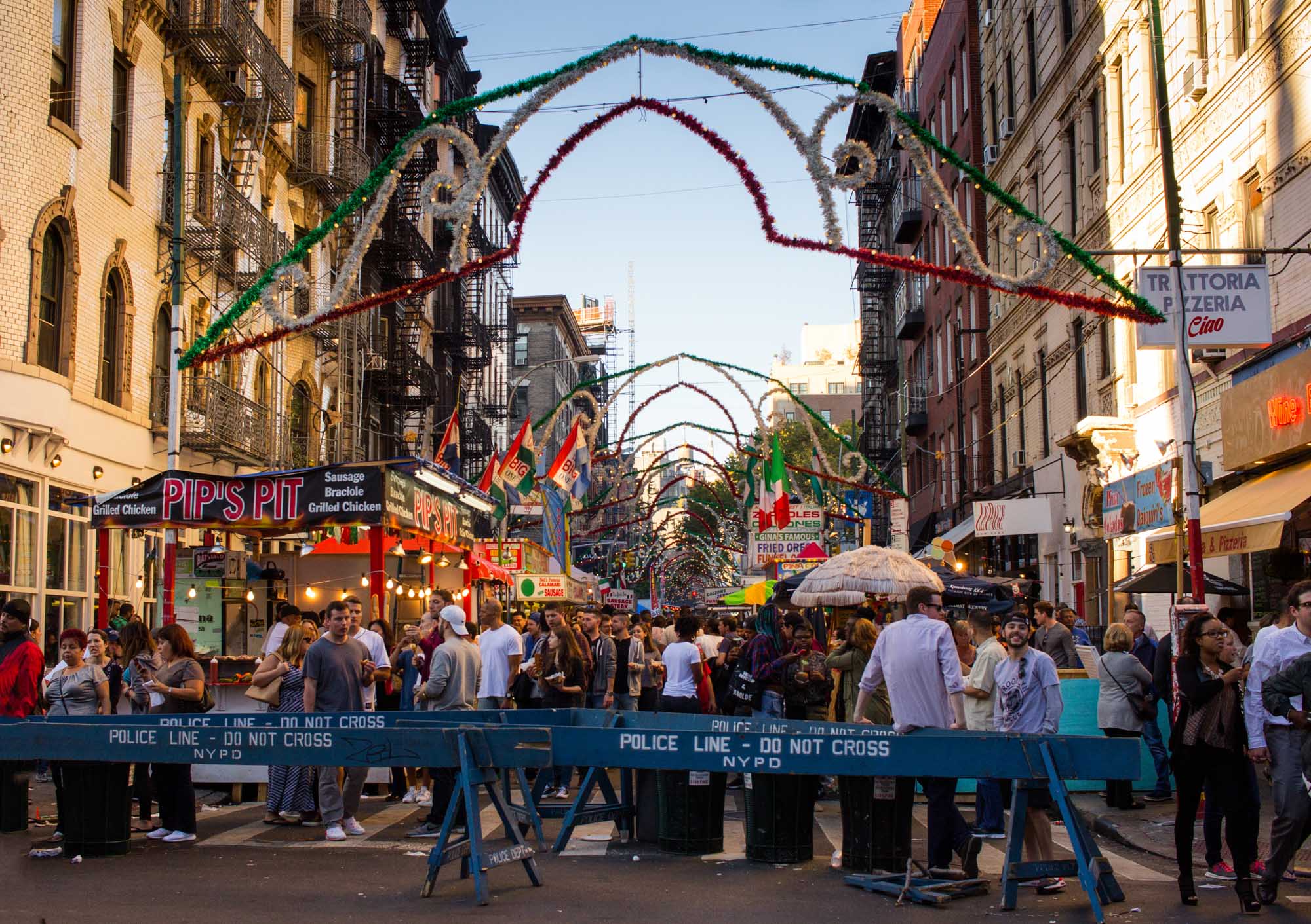 The San Gennaro festival in Little Italy