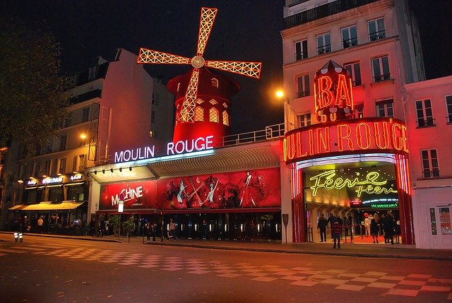 Moulin Rouge windmill near Montmartre