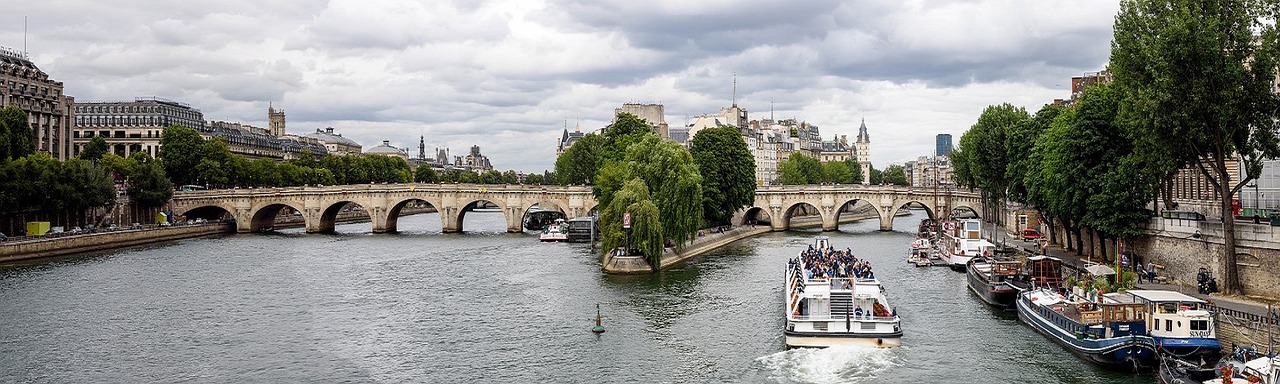 Panorama of the Seine in Paris